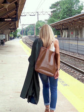 Load image into Gallery viewer, The Lindsey Embossed Lizard Mocha Leather