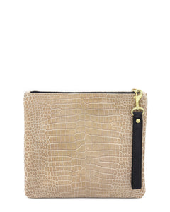 The Adrienne Wristlet: Embossed Leather Collection